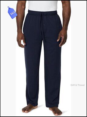 Men's Cotton Modal Sleep Pants - Relaxed Fit Lounge Pant with Pockets